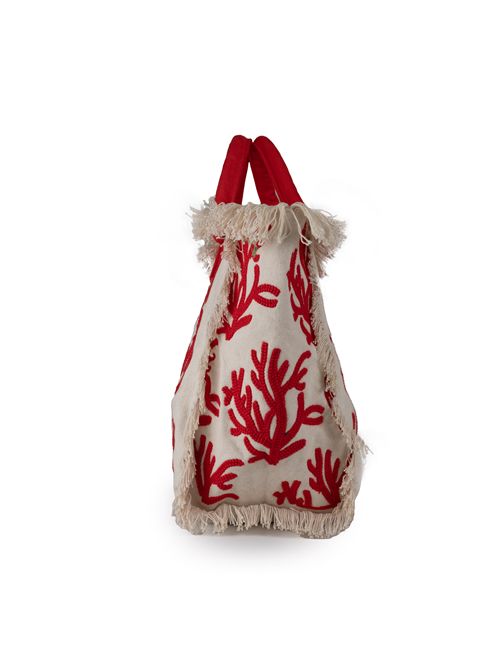 Borsa Vanity Rug Coral Rosso Mc2 Saint Barth | VANITY RUG01552H CORAL 0141